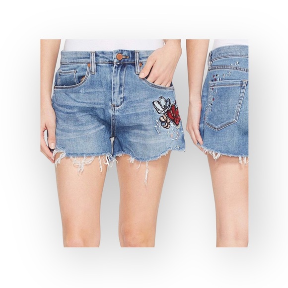 new BlankNYC ★ Festival Floral Embroidery Denim Cut Off Shorts ★ Inside Joker 30 - Picture 12 of 16
